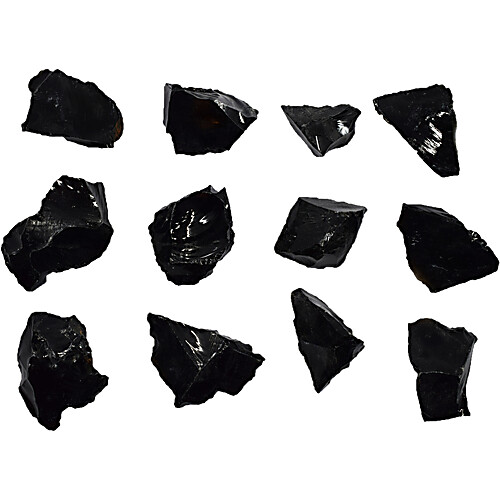 Obsidian Raw Igneous Rock Specimens Approx 1 PK12