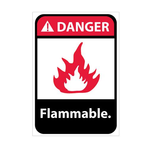 Danger, Flammable With Graphic Signs