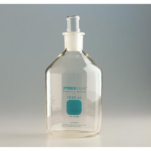 Safety Coated Glass Stoppered Reagent Bottles