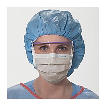 Surgical Mask, Wraparound Visor, Fog-Free, Tie